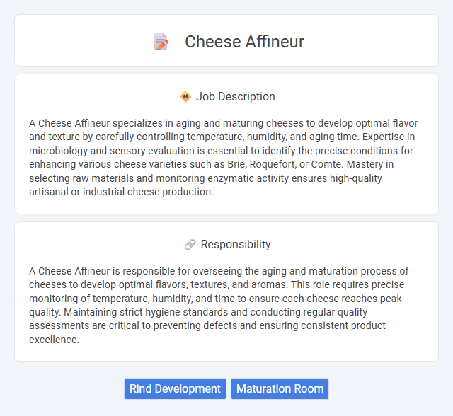 Cheese Affineur Job Description and Career Detail