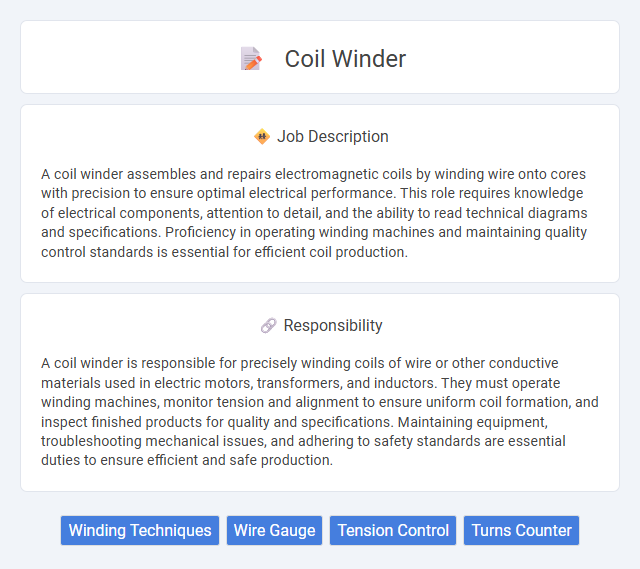 Coil Winder Job Description and Career Detail