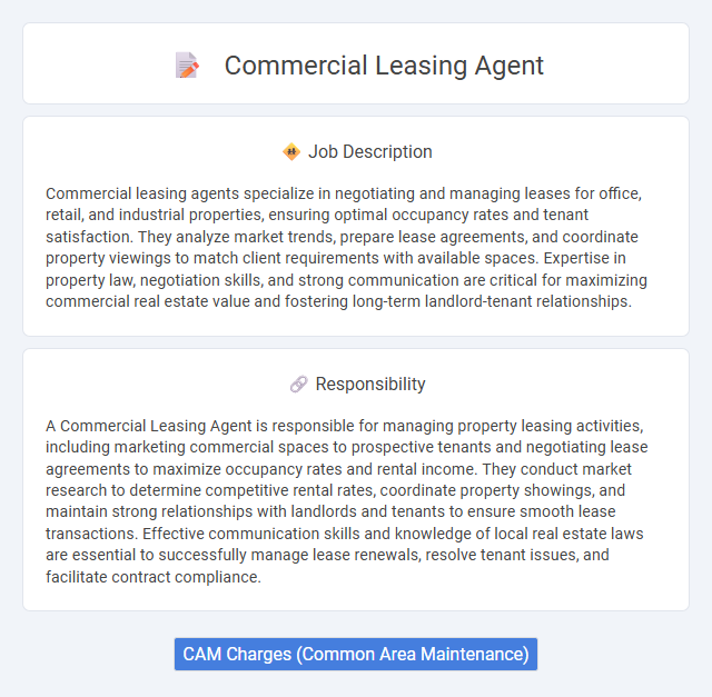 Commercial Leasing Agent Job Description and Career Detail