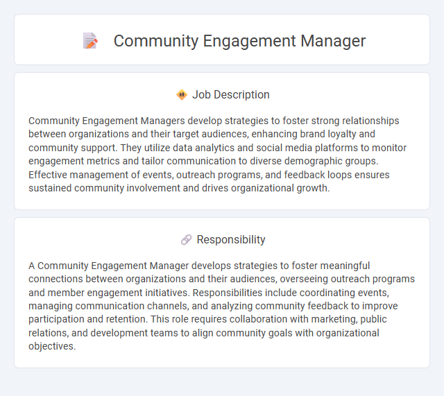 Community Engagement Manager Job Description and Career Detail