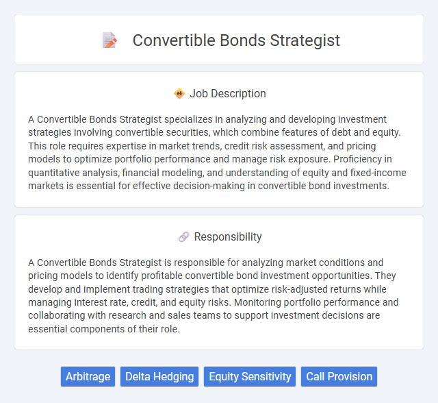 Convertible Bonds Strategist Job Description and Career Detail