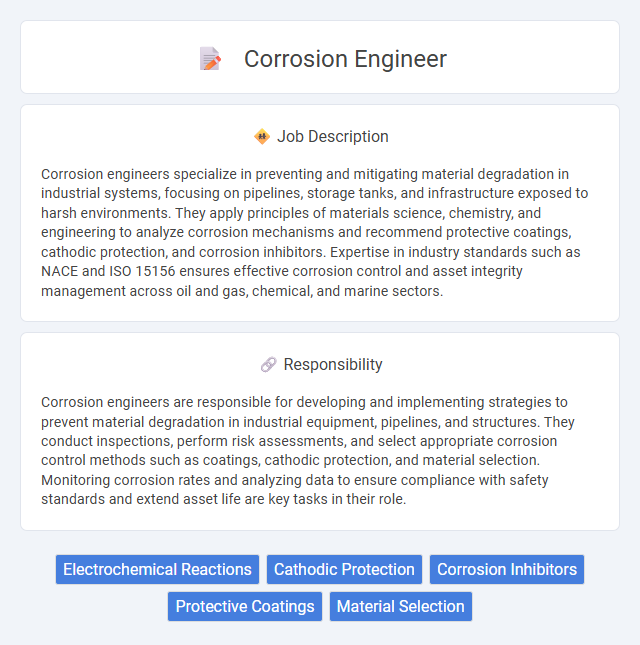 Corrosion Engineer Job Description and Career Detail