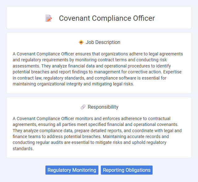 Covenant Compliance Officer Job Description and Career Detail