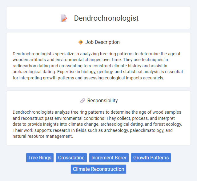 Dendrochronologist Job Description and Career Detail