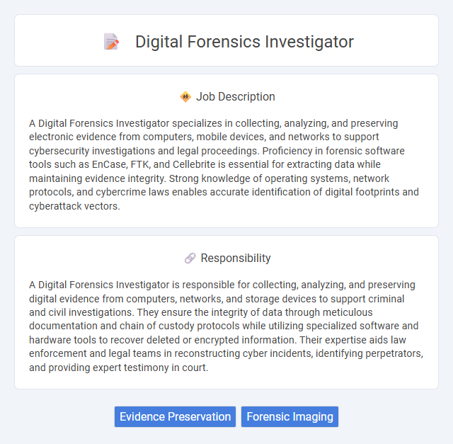 Digital Forensics Investigator Job Description and Career Detail