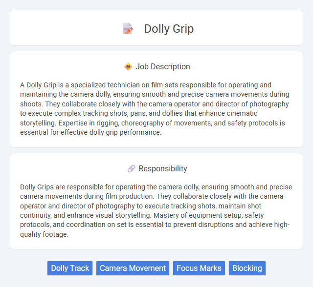 Dolly Grip Job Description and Career Detail