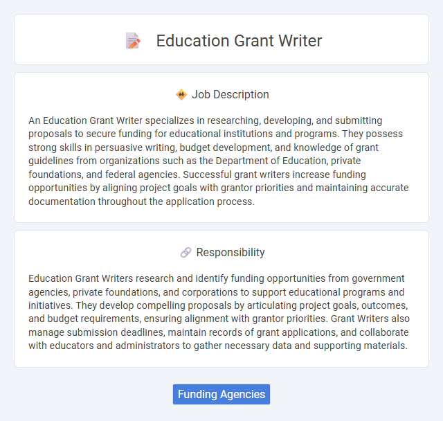 Education Grant Writer Job Description and Career Detail