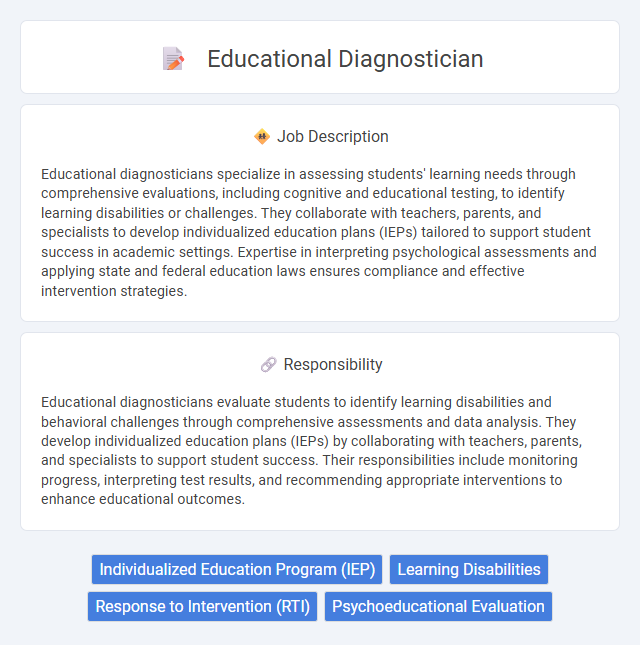 Educational Diagnostician Job Description and Career Detail