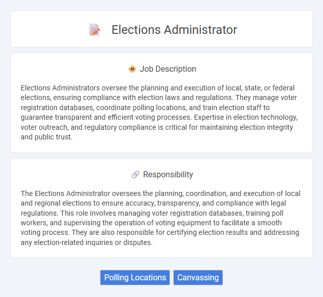 Elections Administrator Job Description and Career Detail
