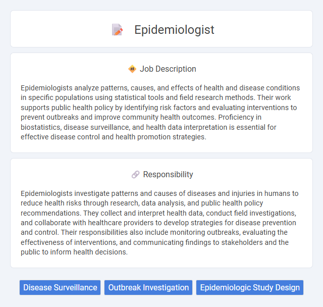 Epidemiologist Job Description and Career Detail