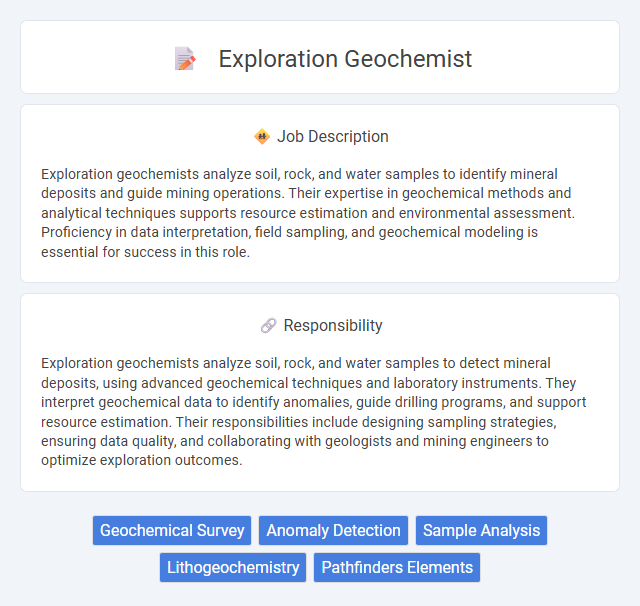 Exploration Geochemist Job Description and Career Detail