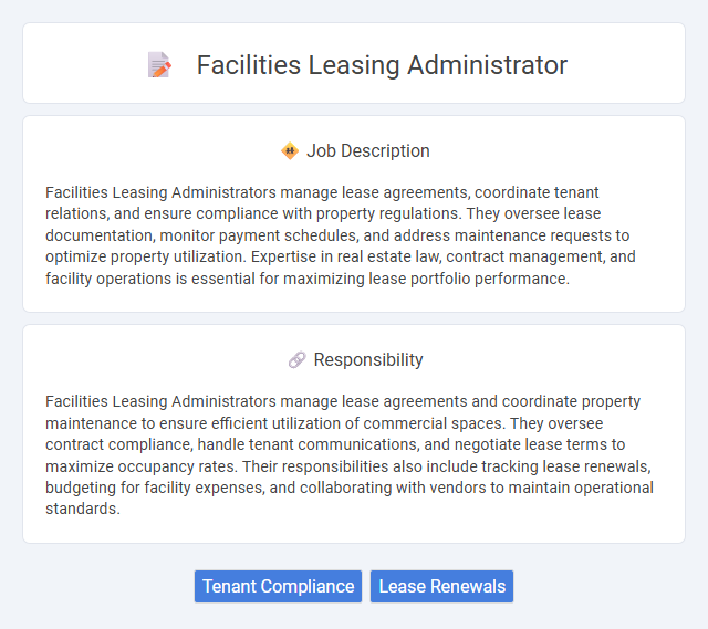 Facilities Leasing Administrator Job Description and Career Detail