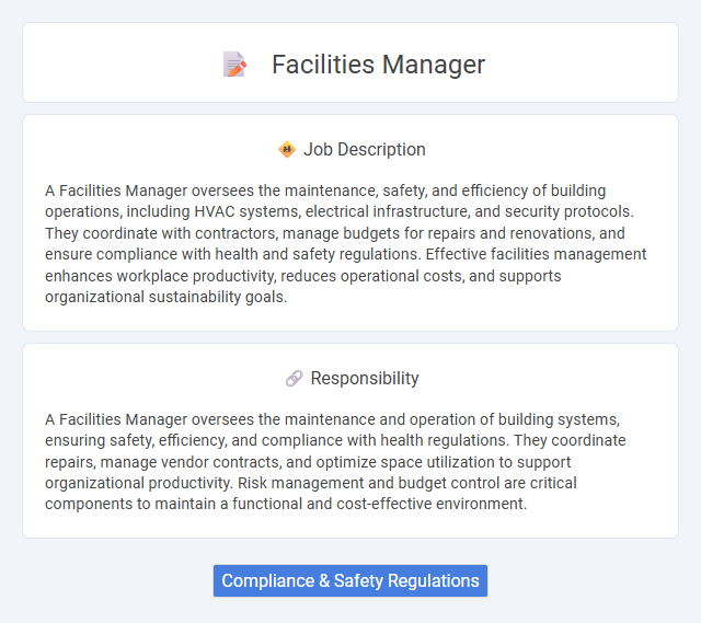 Facilities Manager Job Description and Career Detail