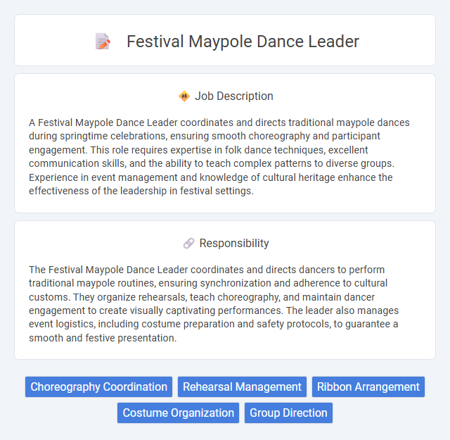 Festival Maypole Dance Leader Job Description and Career Detail