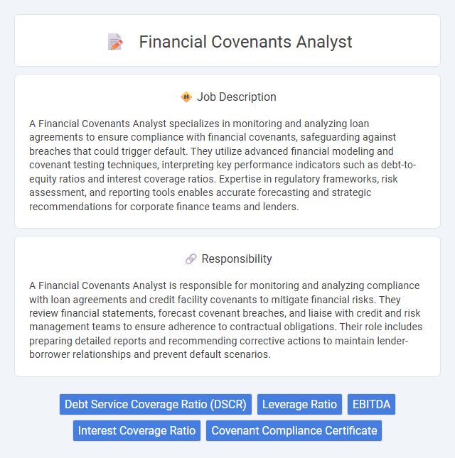 Financial Covenants Analyst Job Description and Career Detail