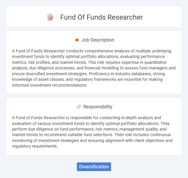 Fund Of Funds Researcher Job Description and Career Detail