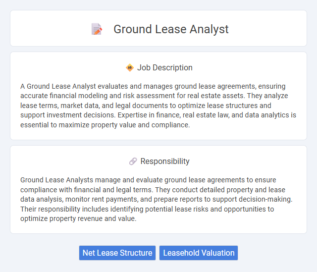 Ground Lease Analyst Job Description and Career Detail