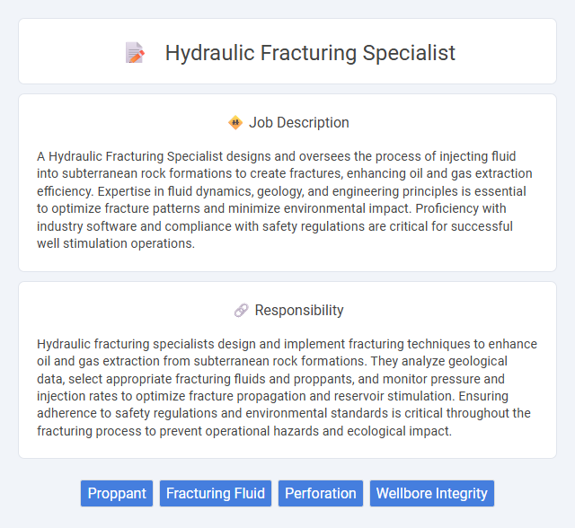 Hydraulic Fracturing Specialist Job Description and Career Detail