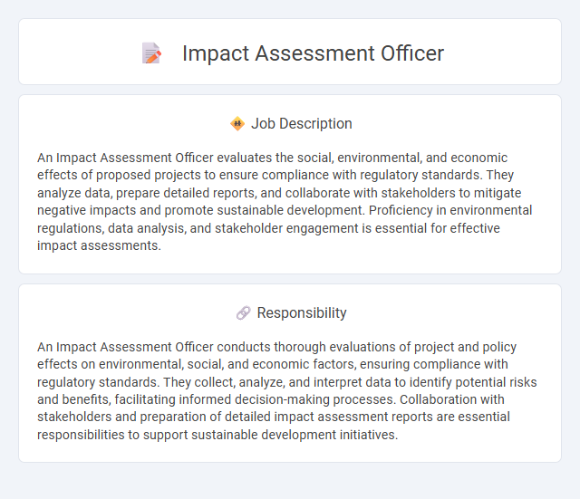 Impact Assessment Officer Job Description and Career Detail