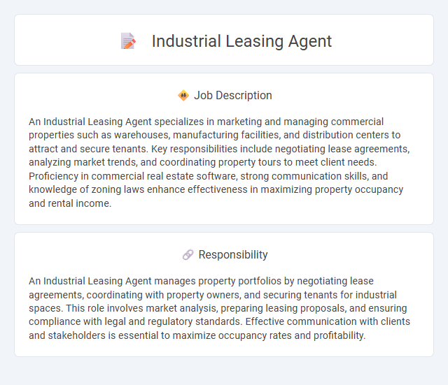 Industrial Leasing Agent Job Description and Career Detail