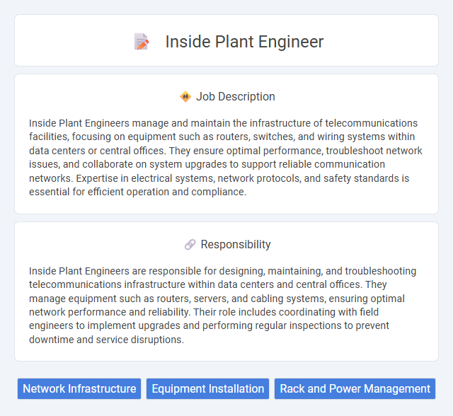 Inside Plant Engineer Job Description and Career Detail