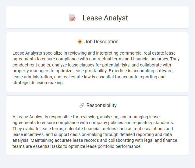 Lease Analyst Job Description and Career Detail