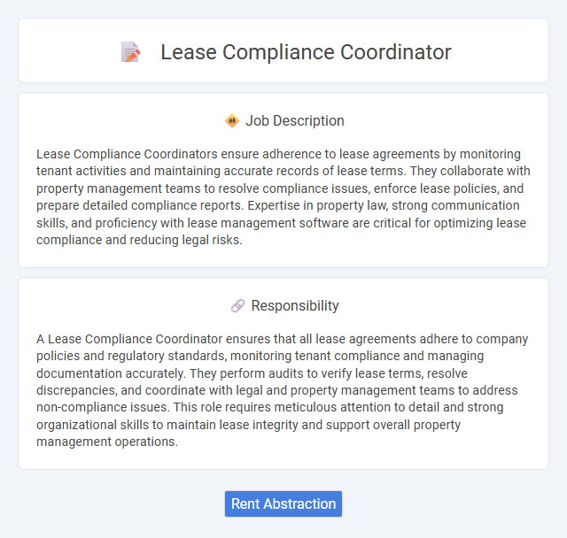 Lease Compliance Coordinator Job Description and Career Detail