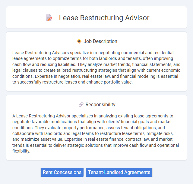 Lease Restructuring Advisor Job Description and Career Detail