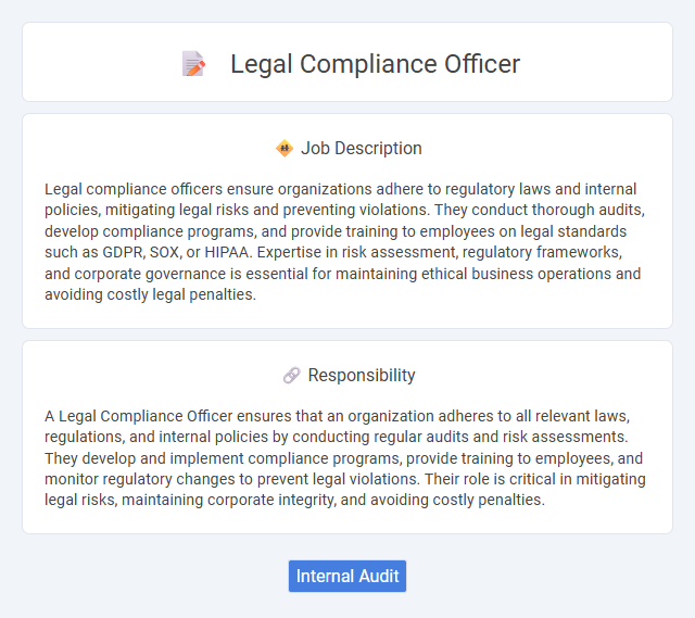 Legal Compliance Officer Job Description and Career Detail
