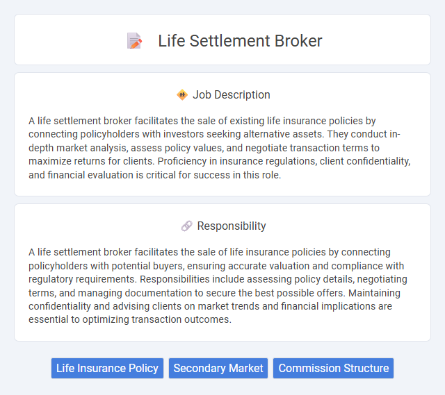 Life Settlement Broker Job Description and Career Detail