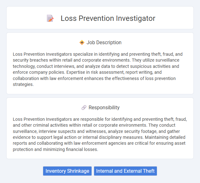 Loss Prevention Investigator Job Description and Career Detail