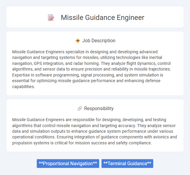 Missile Guidance Engineer Job Description and Career Detail