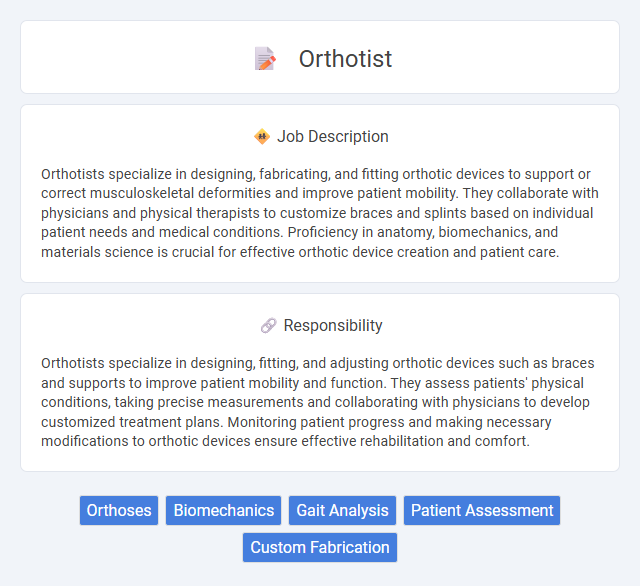 Orthotist Job Description and Career Detail