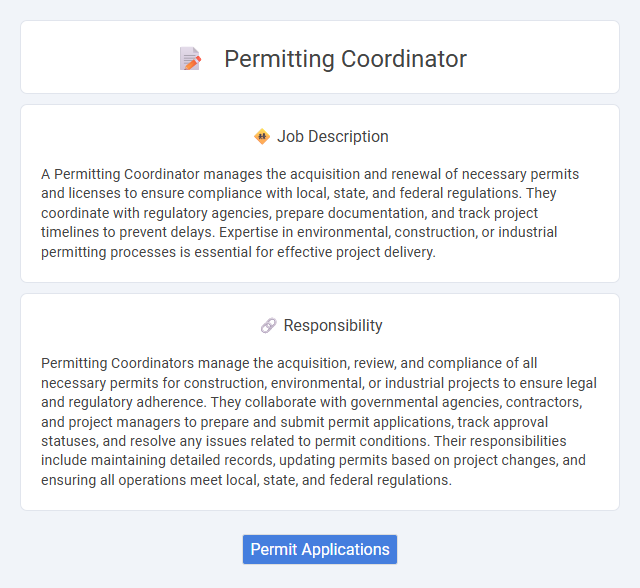 Permitting Coordinator Job Description and Career Detail