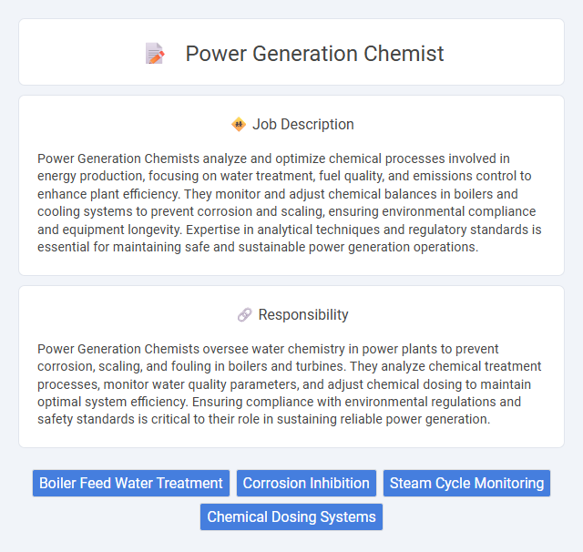 Power Generation Chemist Job Description and Career Detail
