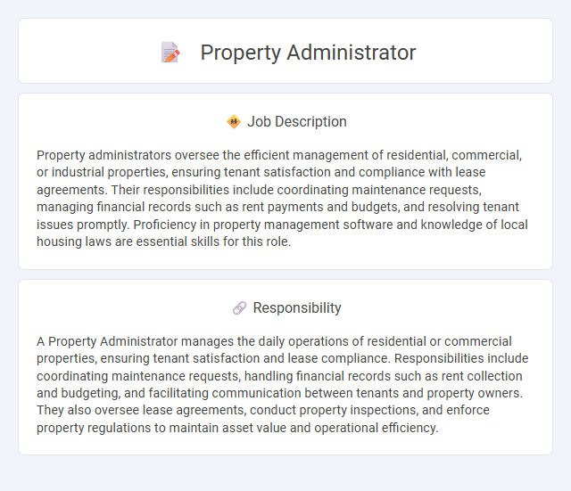 Property Administrator Job Description and Career Detail