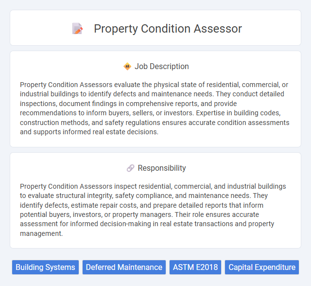 Property Condition Assessor Job Description and Career Detail