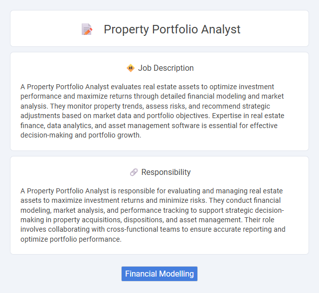 Property Portfolio Analyst Job Description and Career Detail