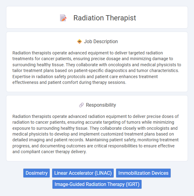 Radiation Therapist Job Description and Career Detail