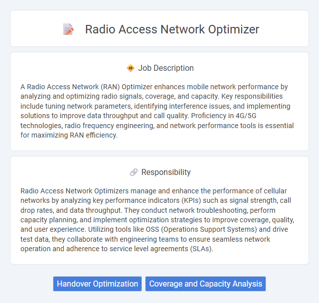 Radio Access Network Optimizer Job Description and Career Detail
