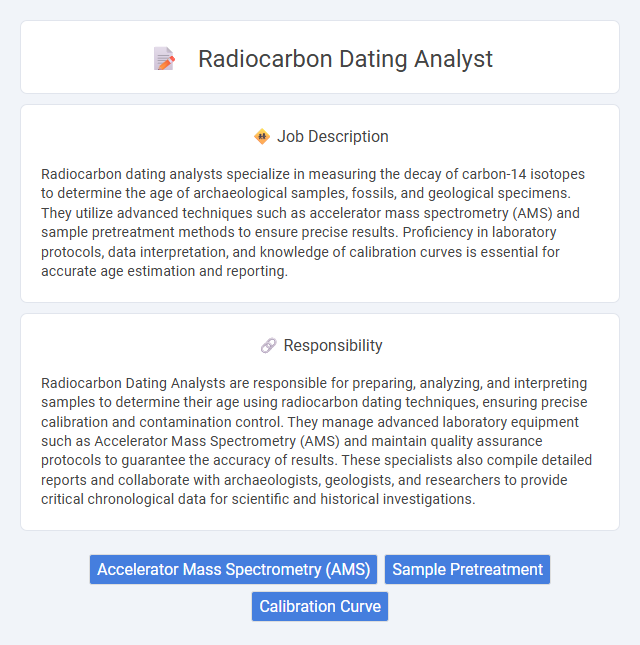 Radiocarbon Dating Analyst Job Description and Career Detail