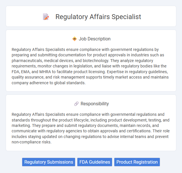 Regulatory Affairs Specialist Job Description and Career Detail