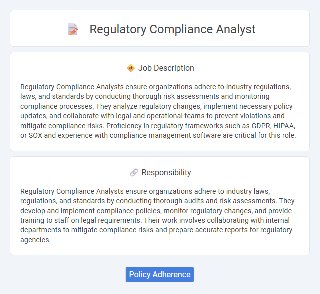 Regulatory Compliance Analyst Job Description and Career Detail