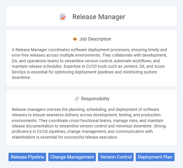 Release Manager Job Description and Career Detail