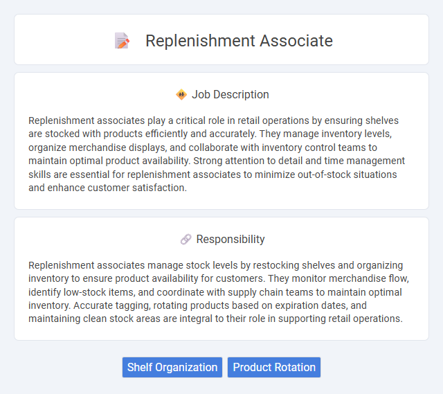 Replenishment Associate Job Description and Career Detail