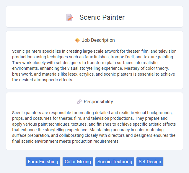 Scenic Painter Job Description and Career Detail