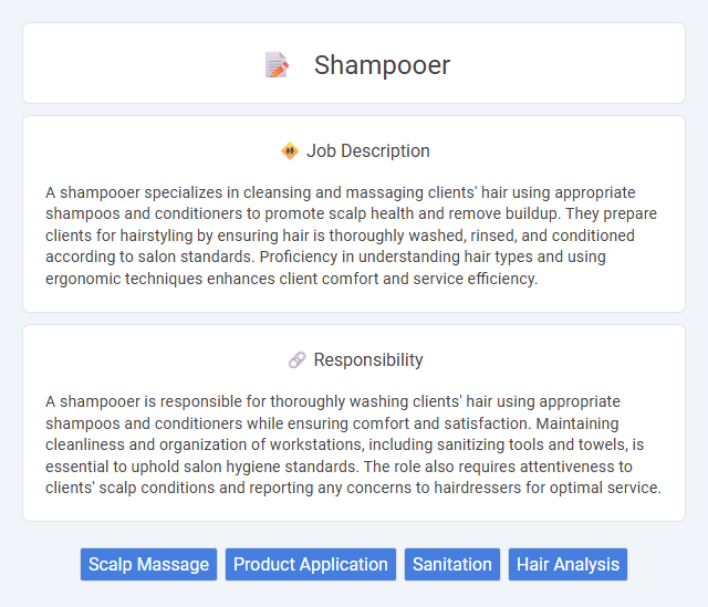 Shampooer Job Description and Career Detail