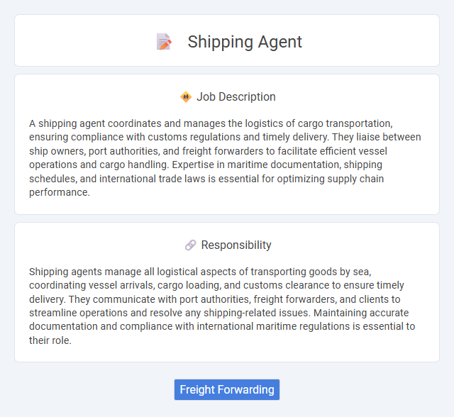 Shipping Agent Job Description and Career Detail
