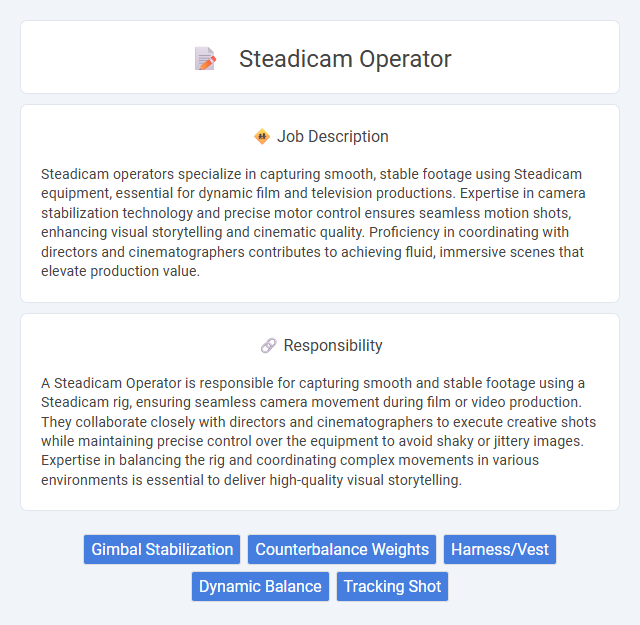 Steadicam Operator Job Description and Career Detail