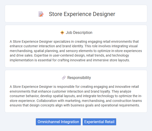 Store Experience Designer Job Description and Career Detail